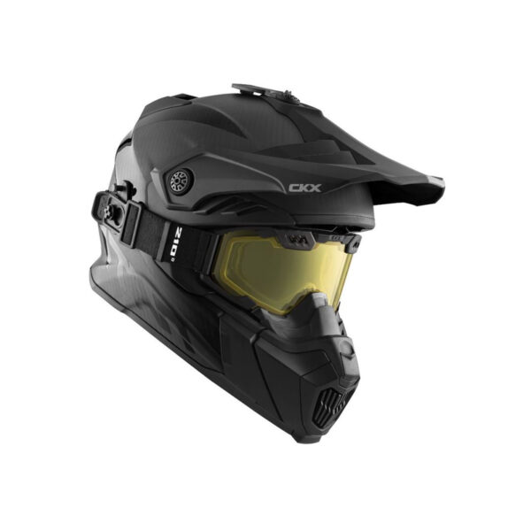 CKX šalmas su akiniais TITAN Airflow Carbon Matt