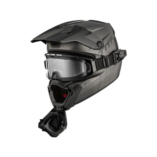 Second image of CKX šalmas Titan AMS Pro Matt Carbon su šildomais akiniais
