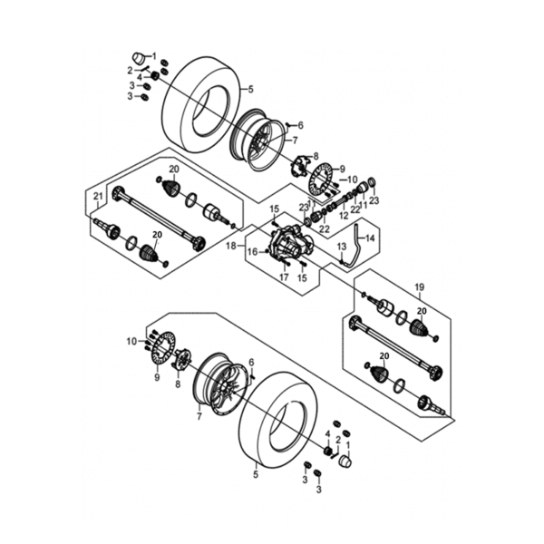 Front drive system 650cc