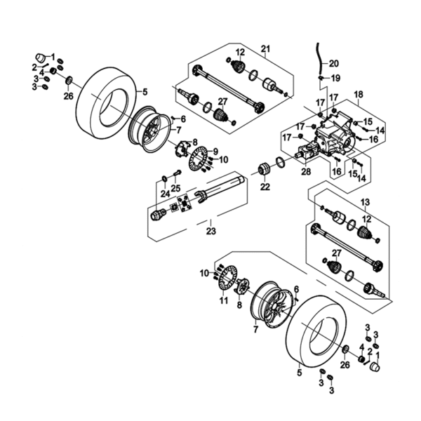 Rear drive system 650cc