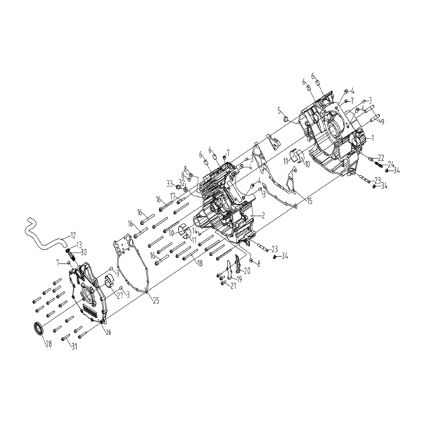Crankcase 650cc