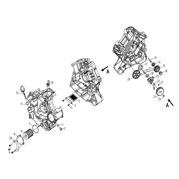 Engine lubrification 650cc