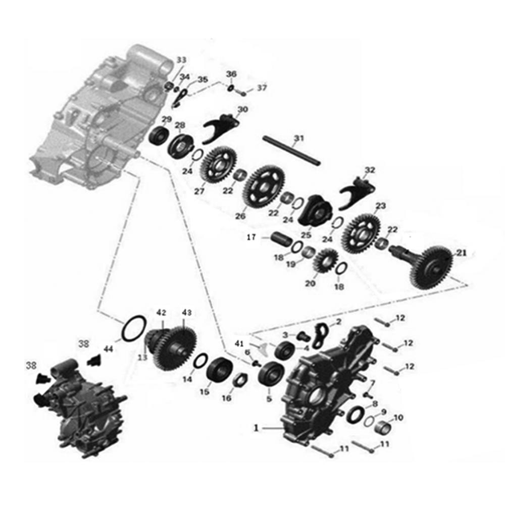 Gear box 2 1000cc