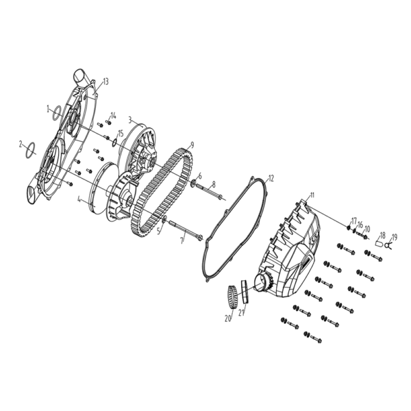 CVT transmission 650cc