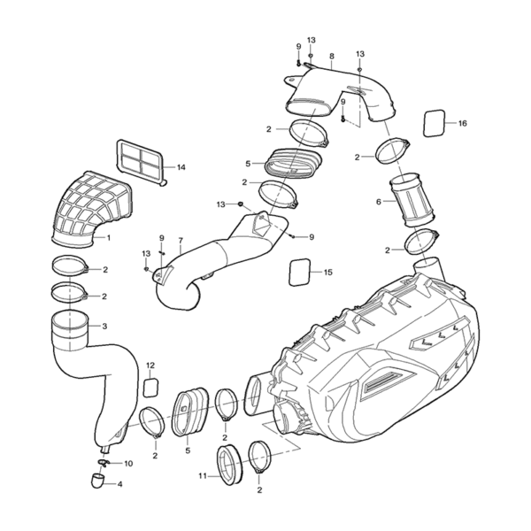 CVT intake & exhaust system 1000cc