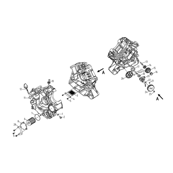 Engine lubrification 1000cc