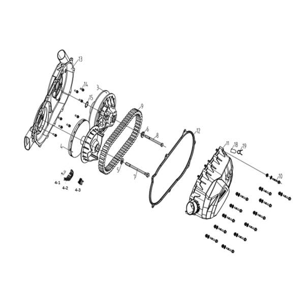 CVT transmission 850cc