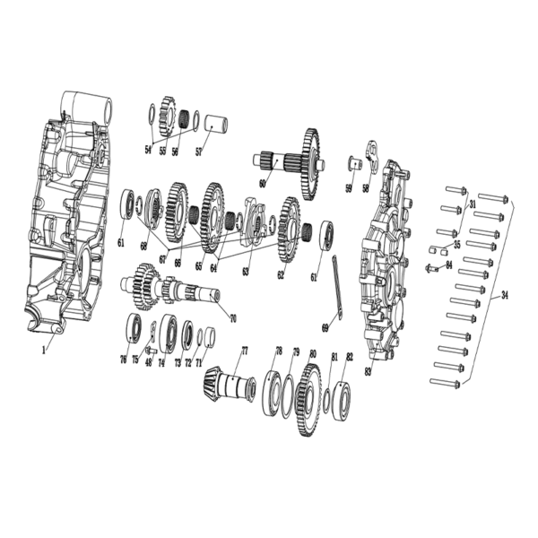Gear box 2 1000cc